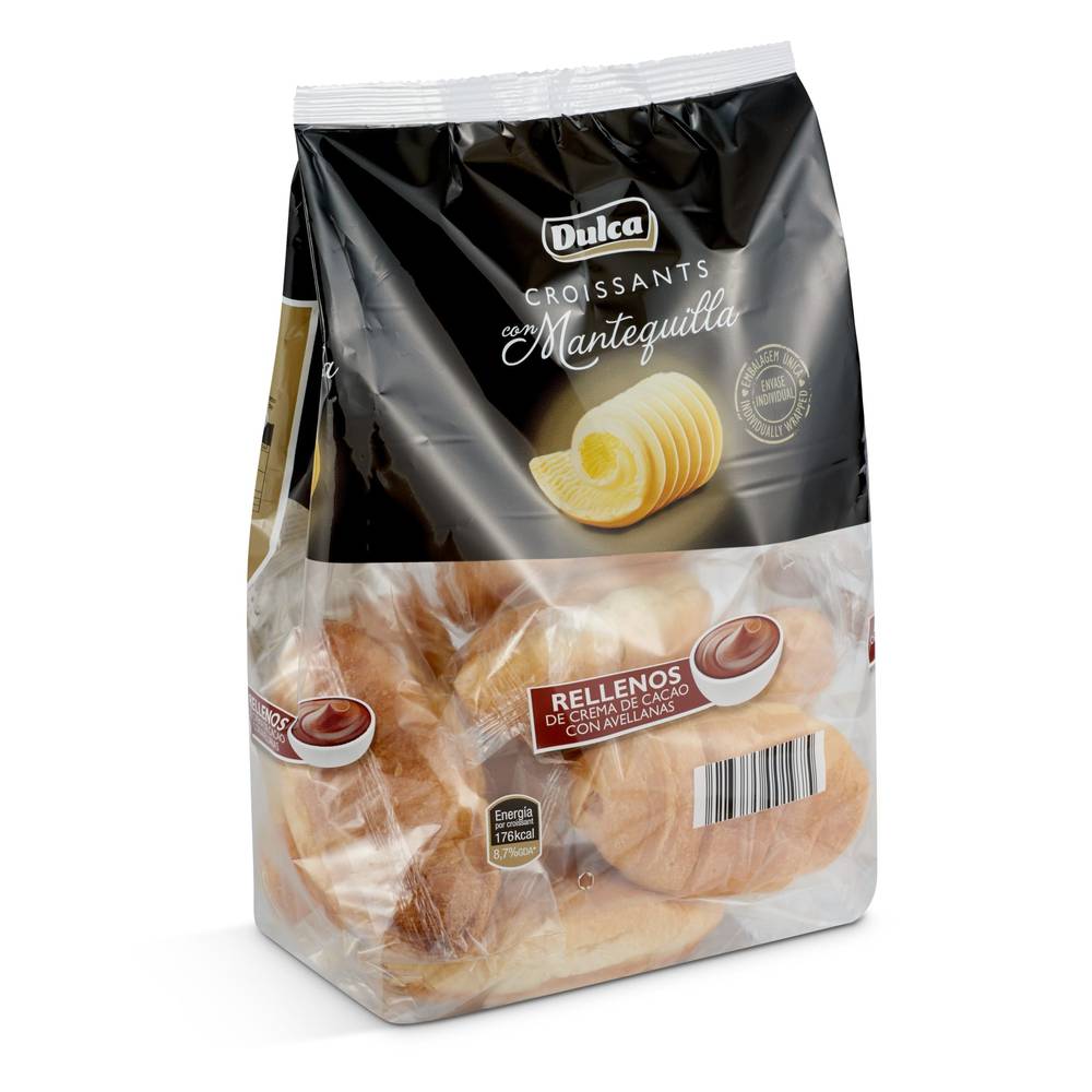 Croissants Rellenos De Cacao Y Avellanas Dulca Bolsa 320 G