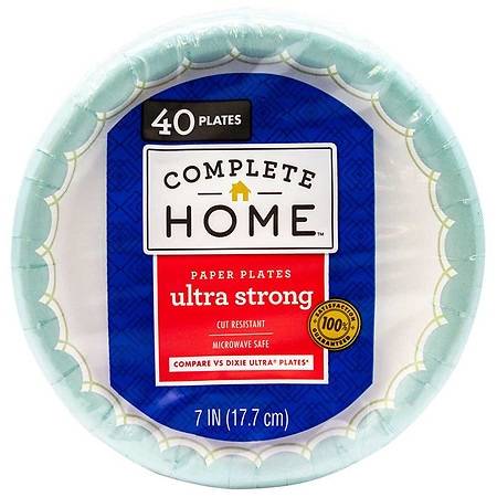 Complete Home Ultra Strong Paper Plates