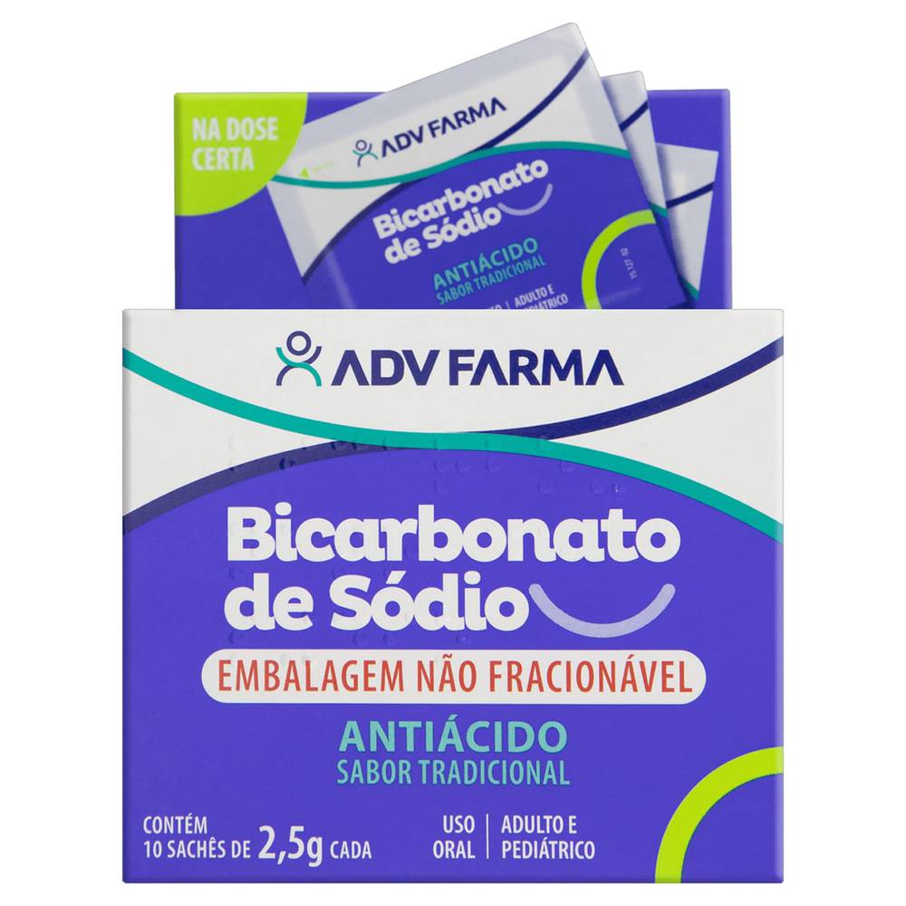 ADV Farma · Bicarbonato de sódio 2,5g sachê (300 g)