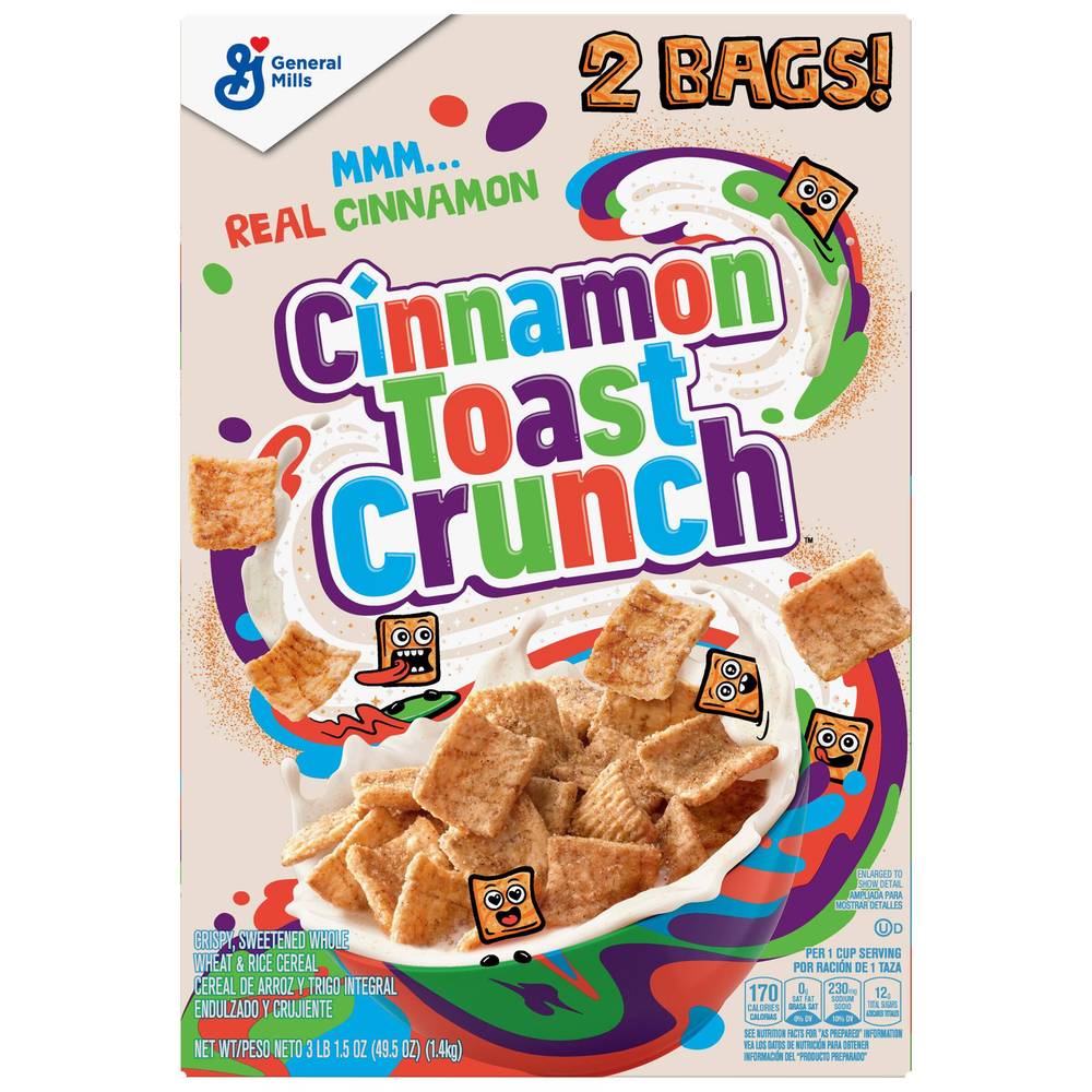 Cinnamon, Toast Crunch Cereal, 49.5 oz