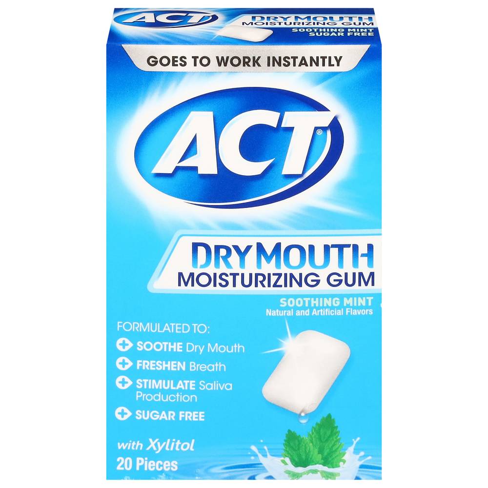 ACT Soothing Mint Moisturizing Gum (1.9 oz)