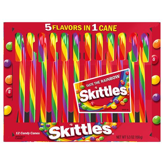 Order Skittles Canes, 5 Flavors in 1 Cane food online from CVS store, PEARLAND on bringmethat.com
