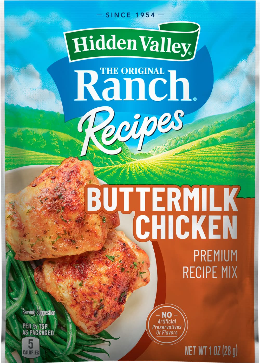Hidden Valley The Original Ranch Night! Chicken Premium Seasoning Mix, Buttermilk (1 oz)