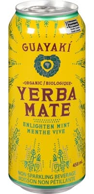 Guayaki Organic Yerba Mate Enlighten Energy Drink, Mint (458 ml)