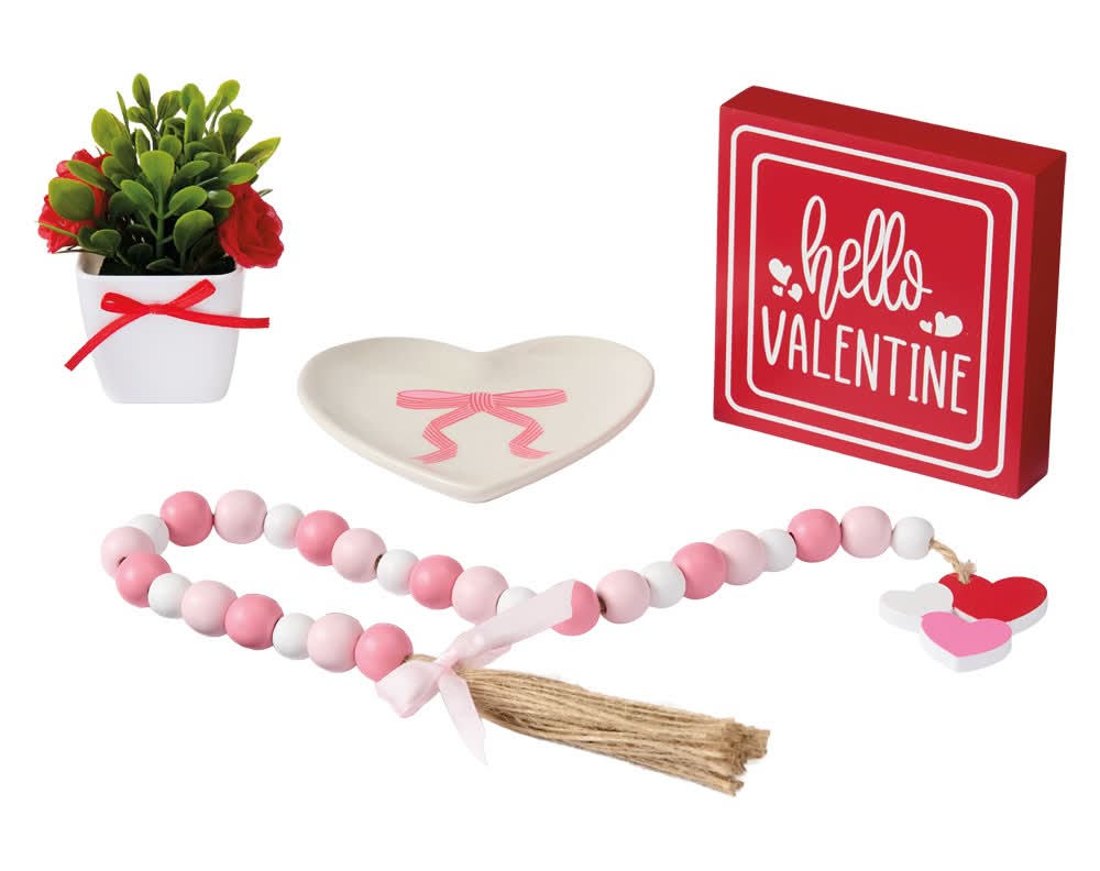 KIRKTON HOUSE Valentine's Day Tray Objects - Hello Valentine
