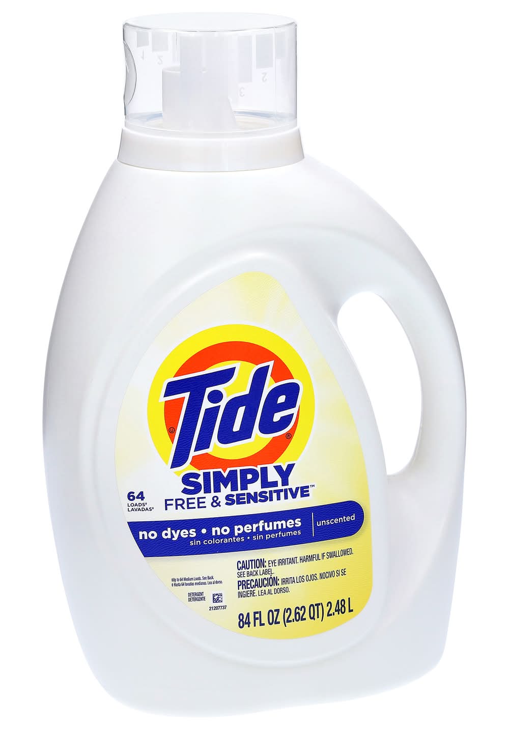 Tide Simply Liquid Laundry Detergent Free and Sensitive Unscent 64 Loads (84 fl oz)