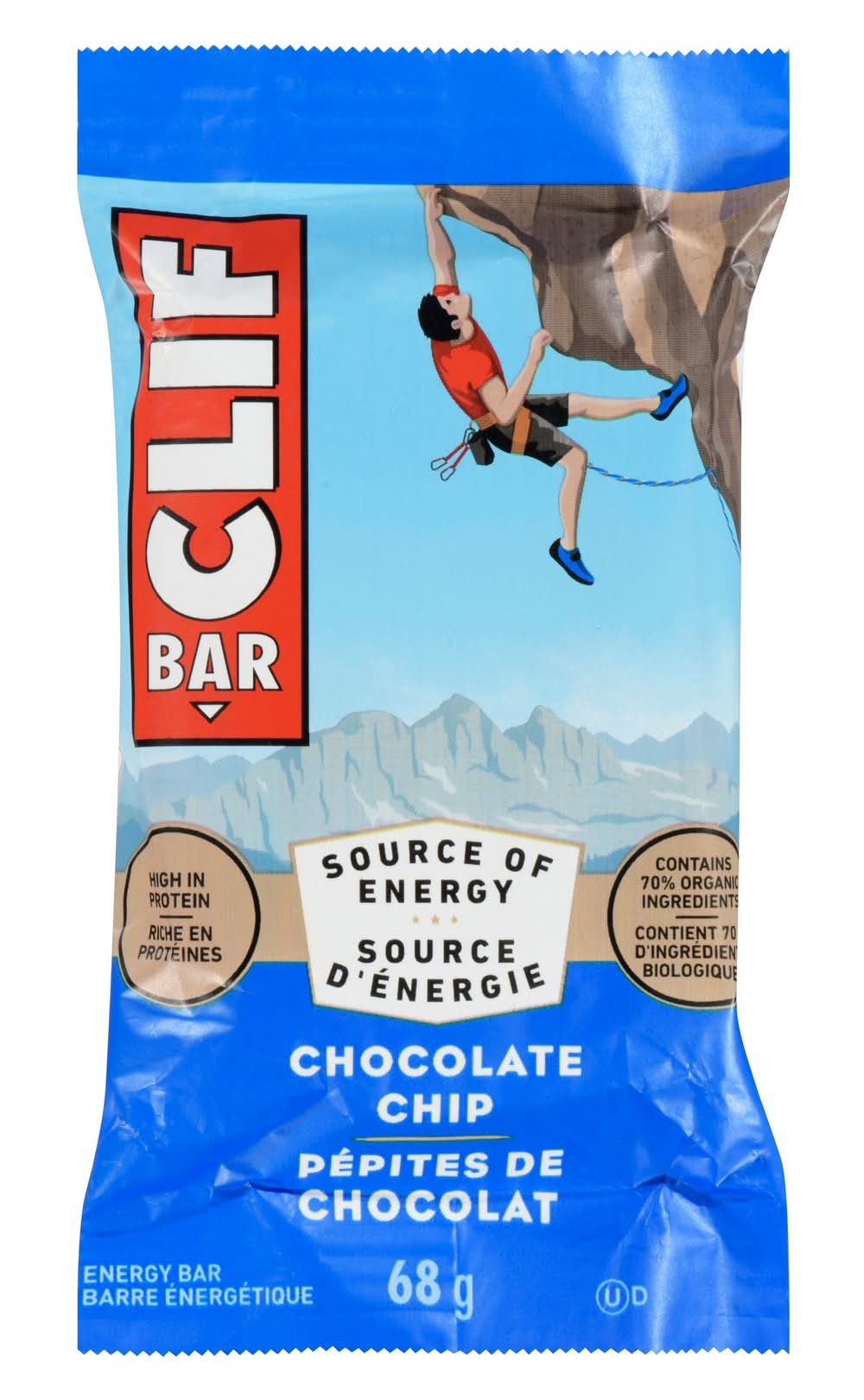 CLIF Bar Energy Bar, Chocolate Chip (68 g)