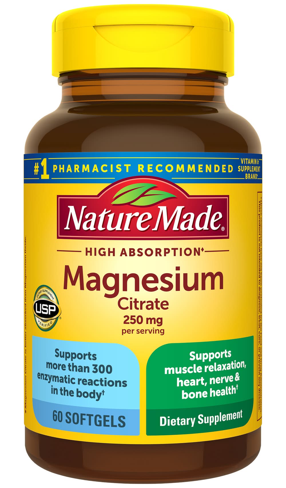 Nature Made Magnesium Citrate Softgels 250 mg (60 ct)