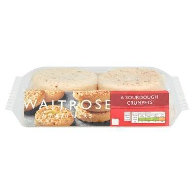 Waitrose & Partners 6 Sourdough Crumpets