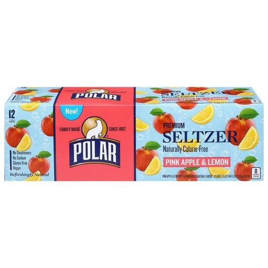 Polar Premium Pink Apple & Lemon Seltzer (12 x 12 fl oz)