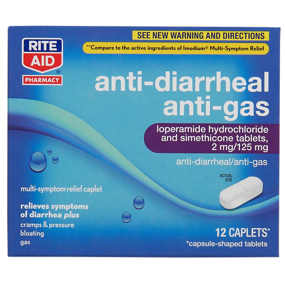 Rite Aid Anti Diarrheal Anti Gas Caplets