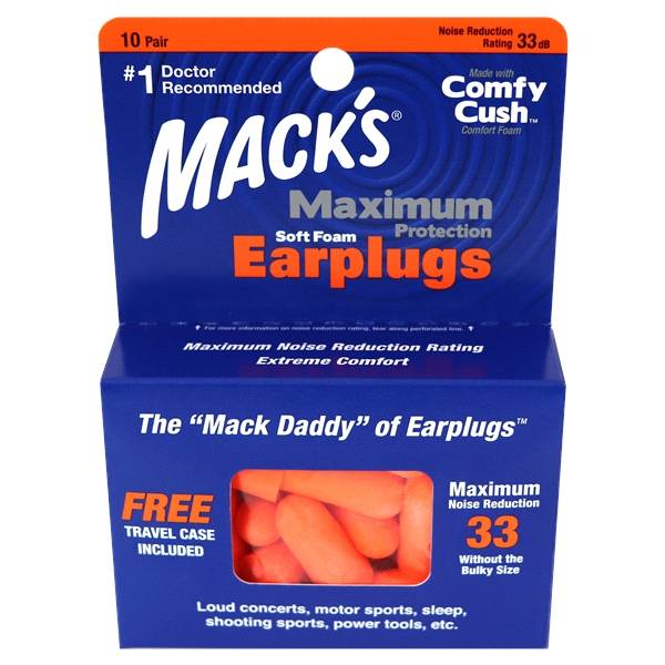 Macks Maximum Protection Soft Foam Ear Plugs 10pr