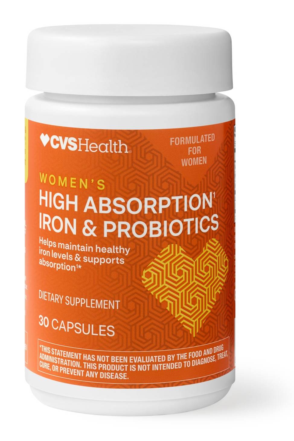 CVS Health High Absorption Iron and Probiotic Capsules (30 ct)