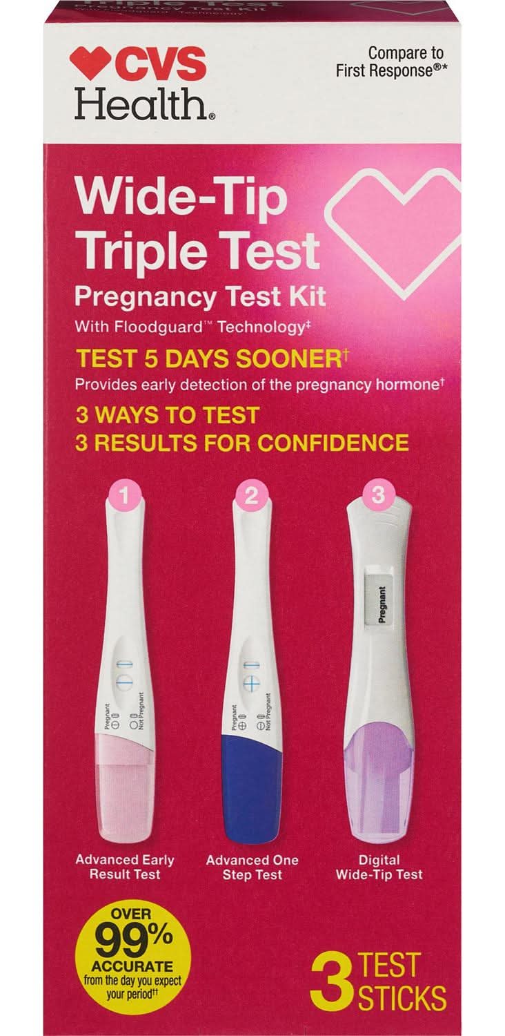 CVS Health Triple Test Pregnancy Test (3 ct)