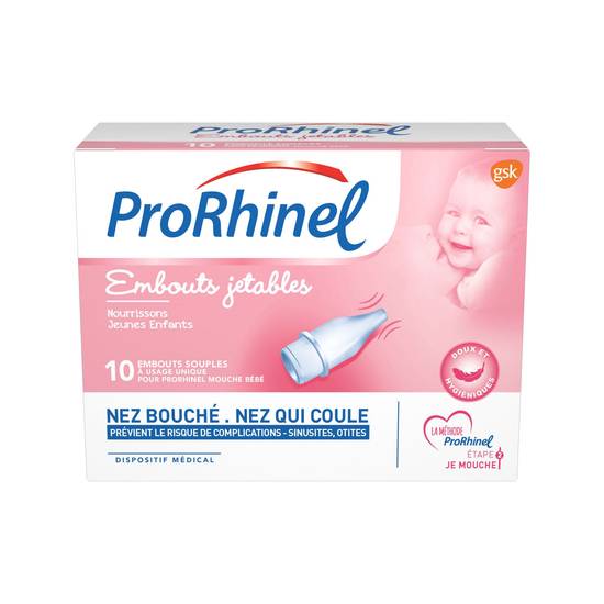 Prorhinel - Embouts jetables souples pour mouche bébé