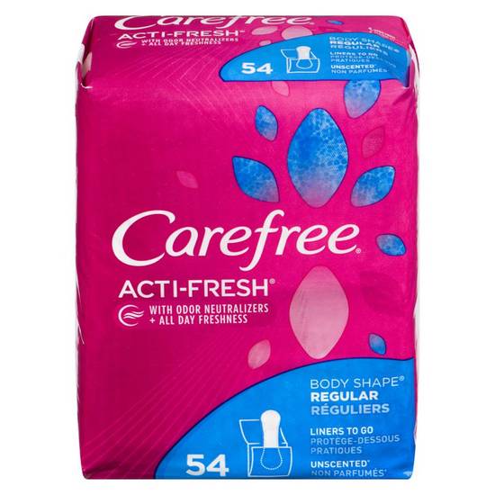 Carefree Acti-Fresh Panty Liners To Go (54 liners)