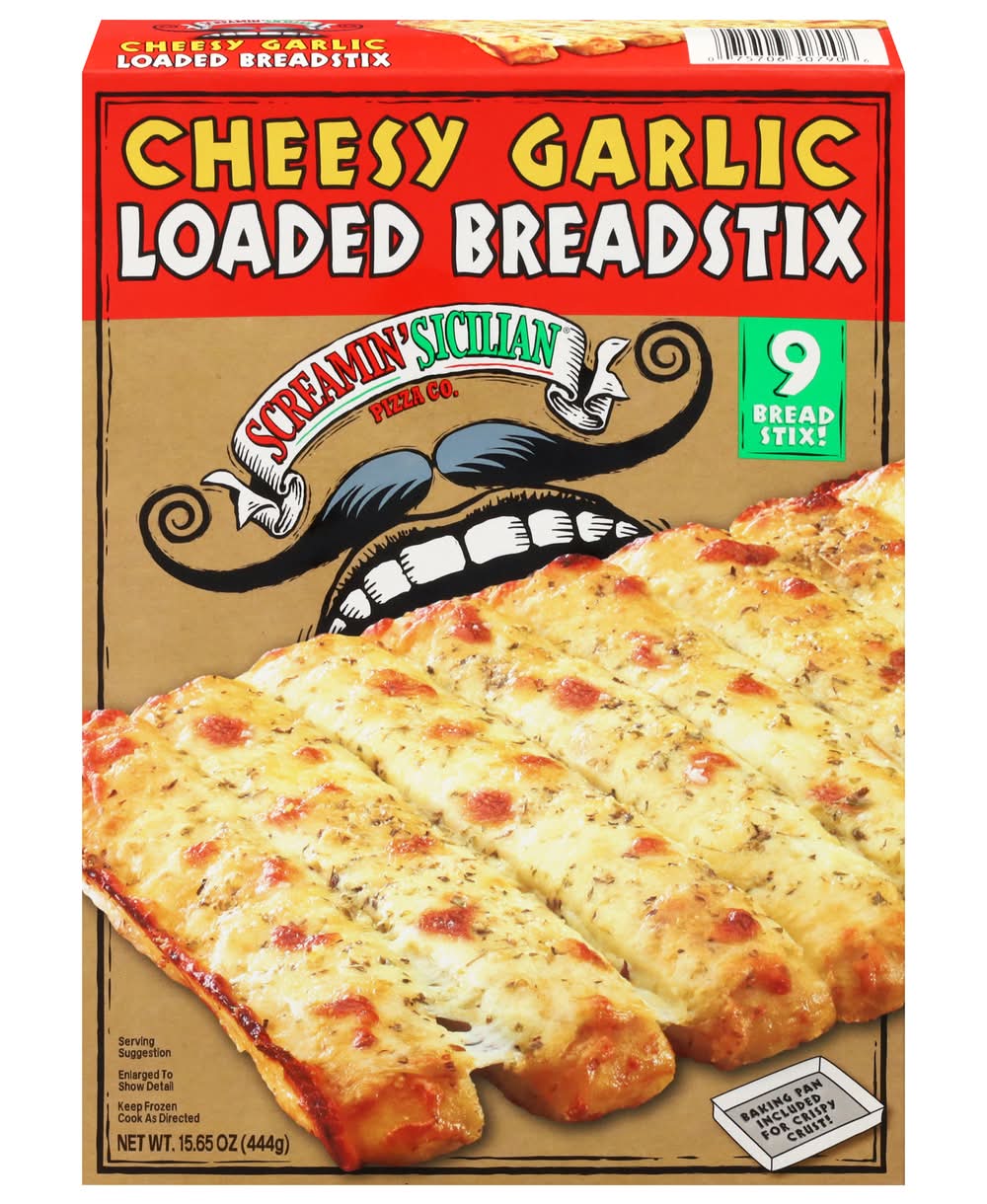 Screamin' Sicilian Pizza Co. Loaded Breadstix, Cheesy Garlic (15.65 oz)