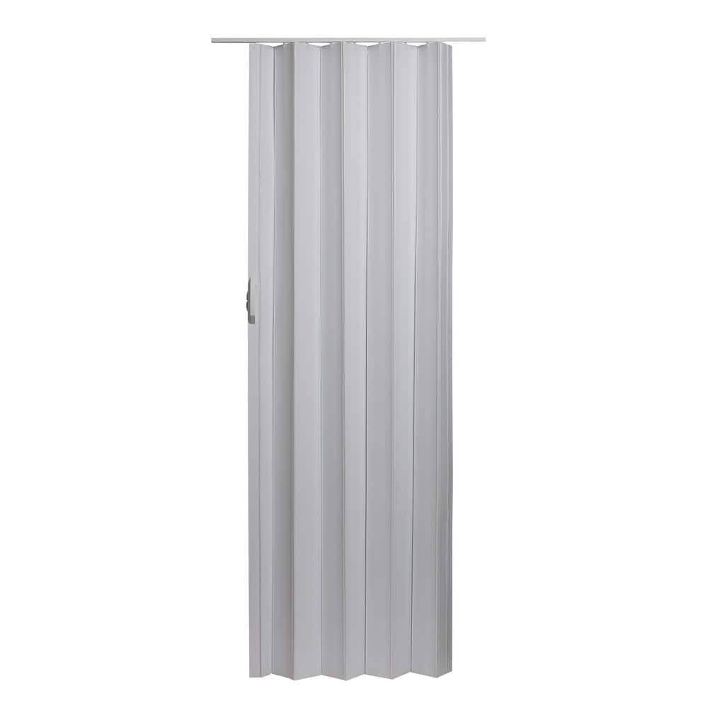 Spectrum Vinyl Accordion Door With Hardware, 36 In. X 80 In., White