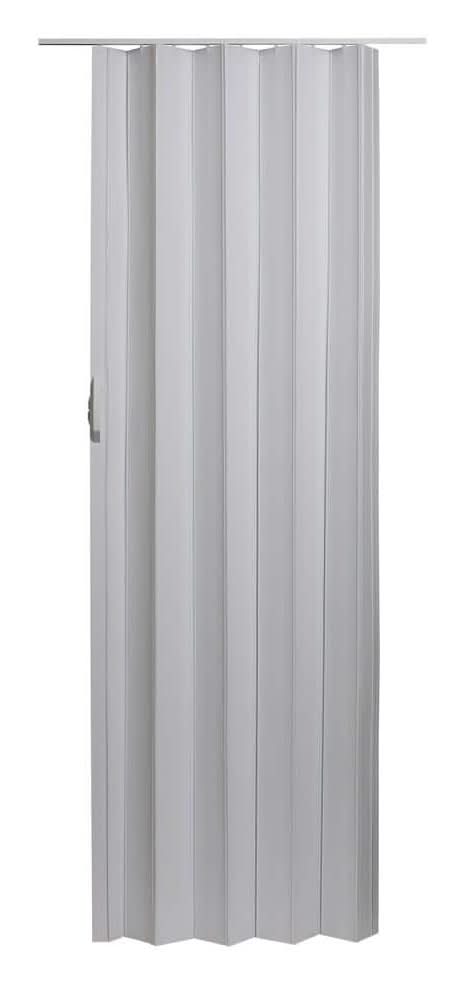 Spectrum Via 36 In. X 80 In. White Vinyl Accordion Door With Hardware
