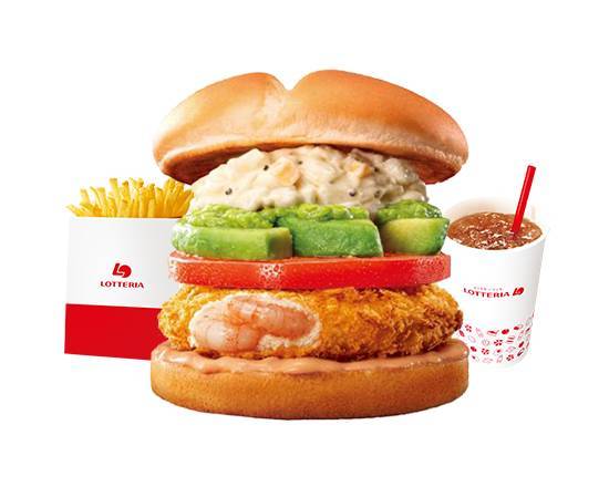 【セット】アボカド エビバーガー Avocado Shrimp Burger Set
