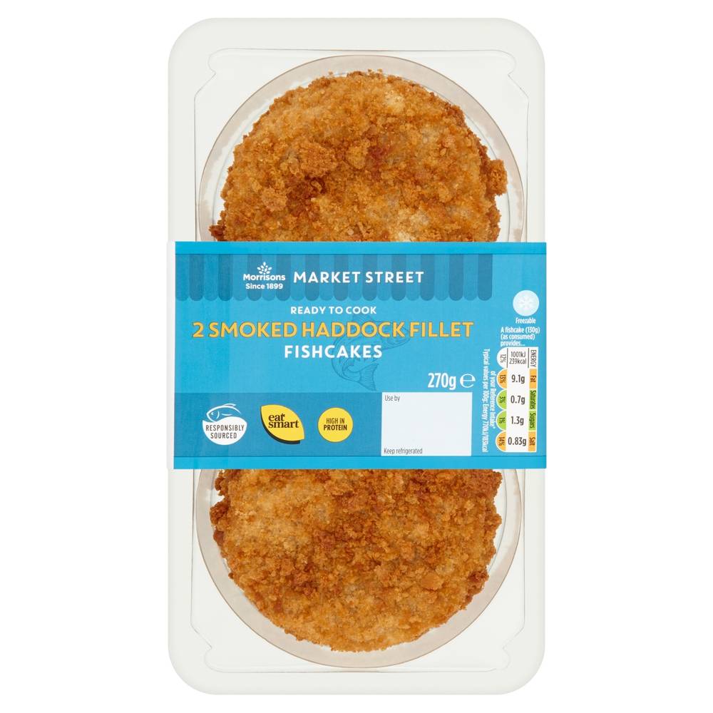 Morrisons 2 Smoked Haddock Fish Cakes 270G