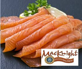 Macknight - Pre-Sliced, Skinless Smoked Salmon (1 Unit per Case)