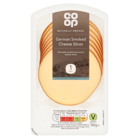 Co-op German Smoked Cheese Slices (180g)