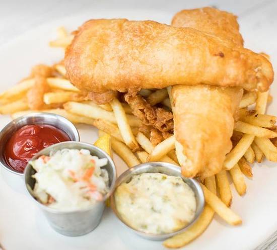 BEER BATTERED FISH & CHIPS