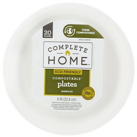 Complete Home Compostable Plates 9 In.