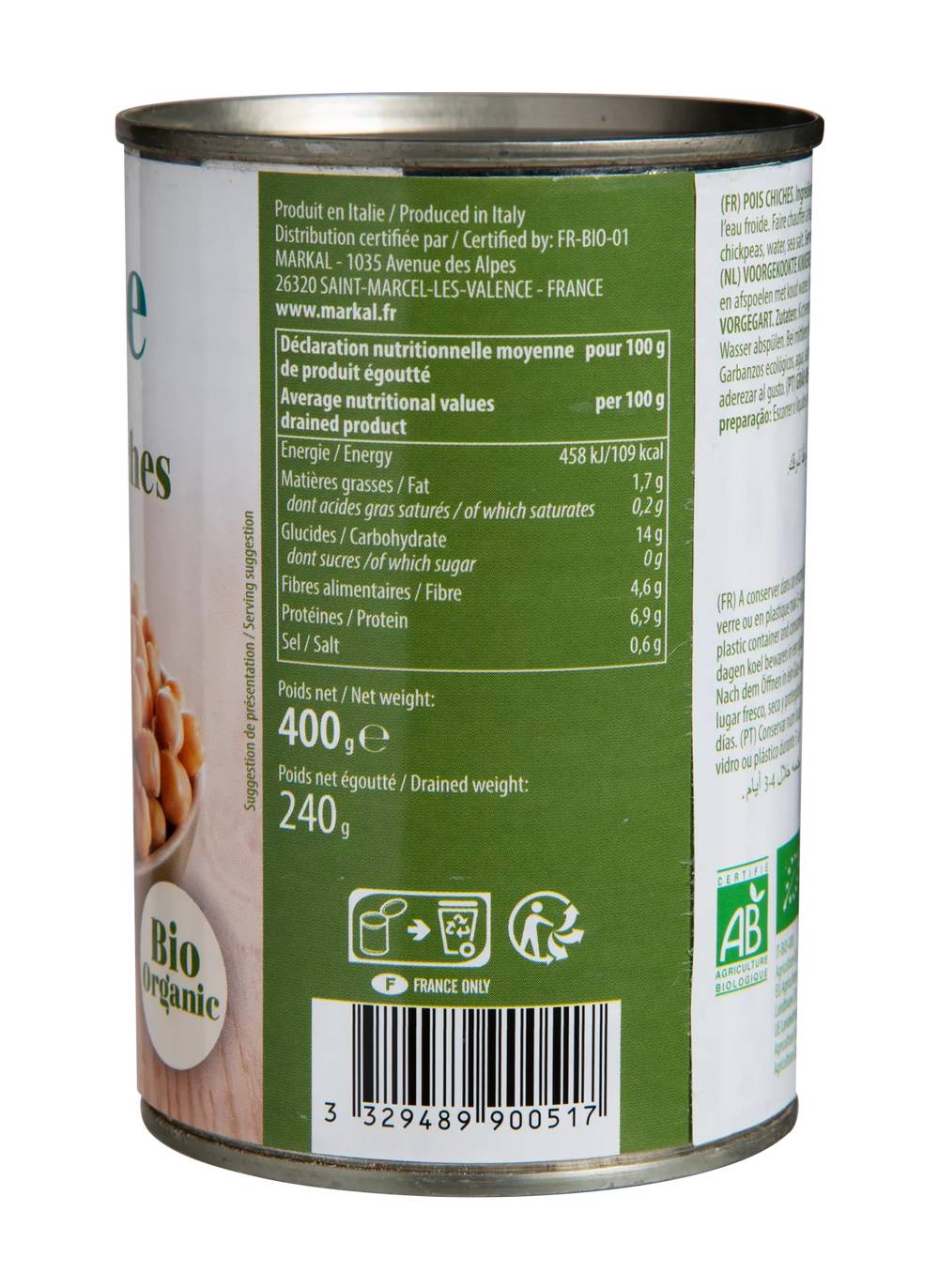 Luce - Pois chiches bio (400g)