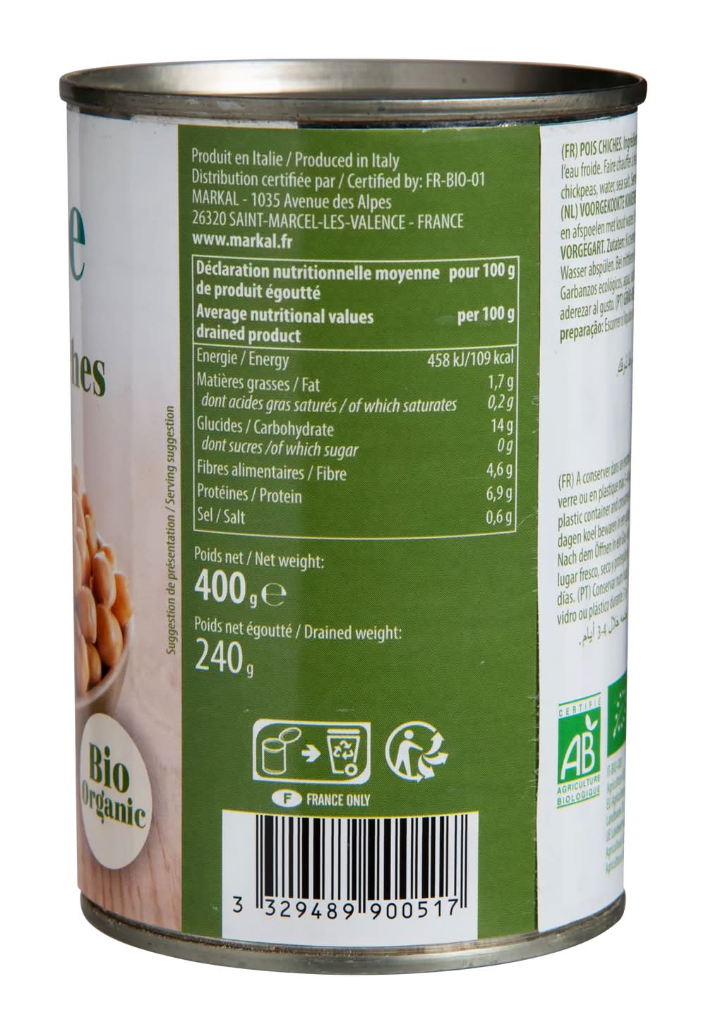 Luce - Pois chiches bio (400g)