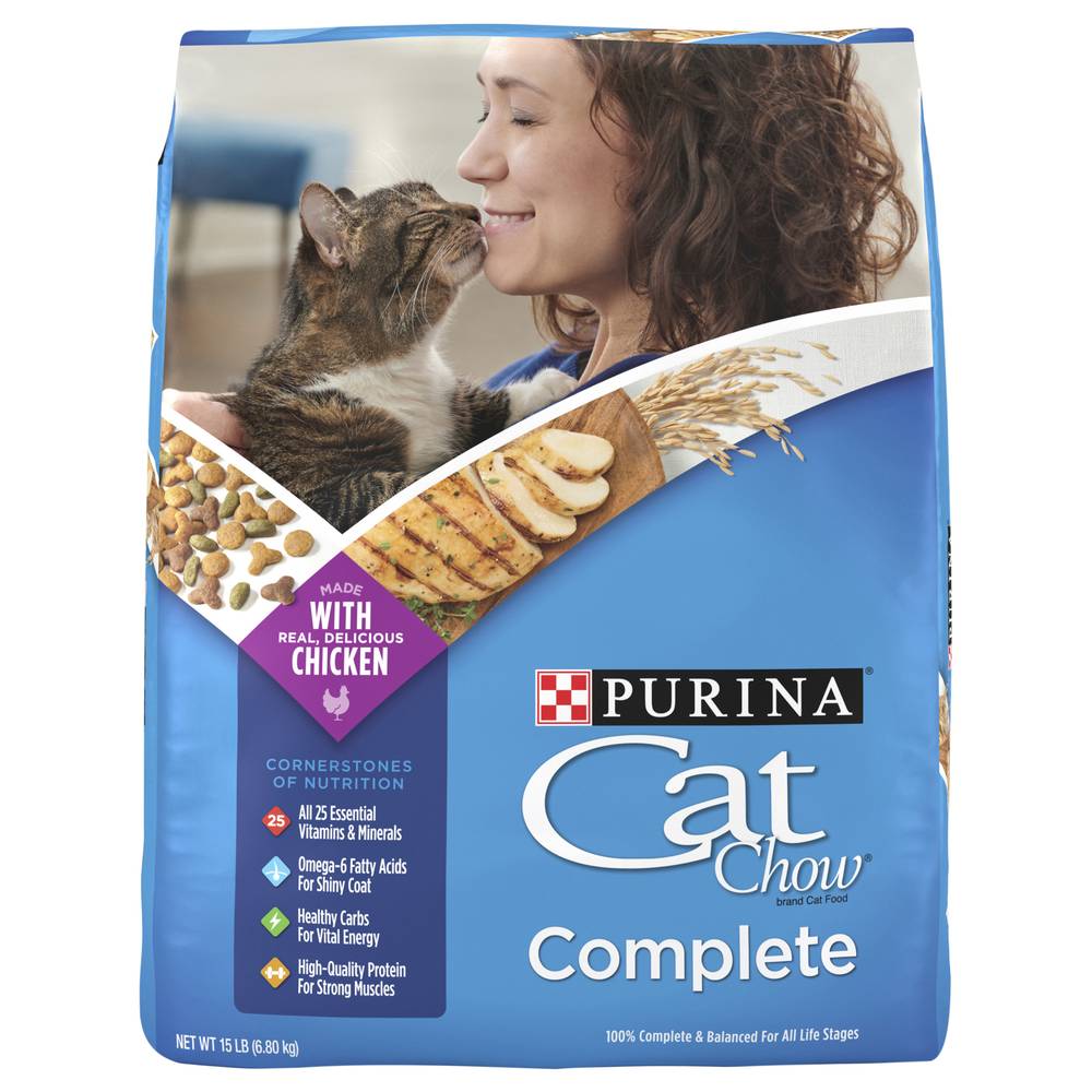 Purina Cat Chow High Protein Complete Cat Food (15 lbs)