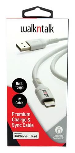 WNT USB-A to Lightning Cable 1 Metre White