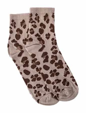 Juniors Demi Crews 1-Pair Leopard
