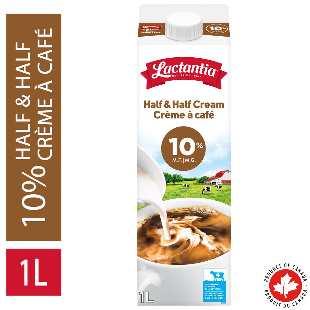 Lactantia 10% M.f. Half & Half Cream (1 L)