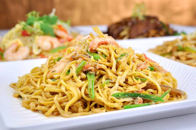 蟹肉干烧伊面 Braised Yee Mein Noodle with Crab Meat