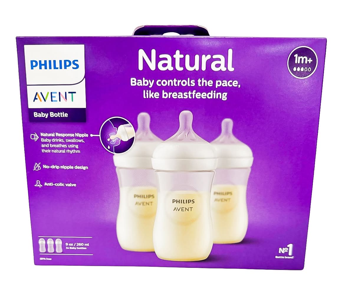 Philips Avent Natural Baby Bottle With Natural Response Nipple (3 ct)