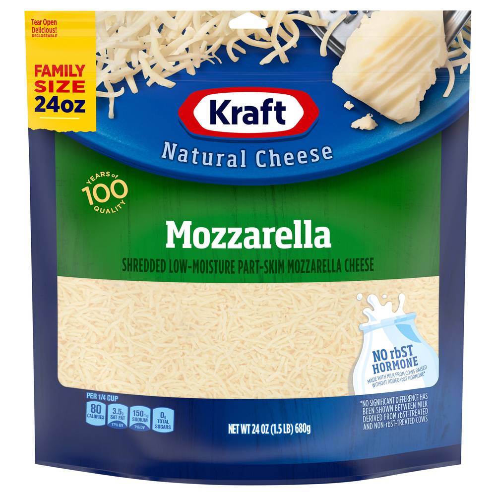 Kraft Shredded Mozzarella Cheese Family Size (1.5 lbs)