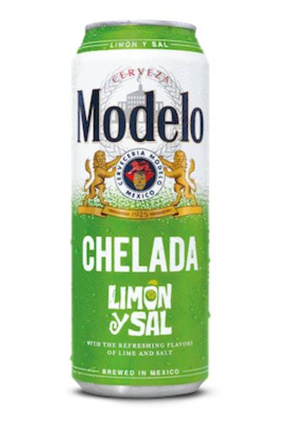 Modelo Chelada Limon Y Sal Mexican Import Flavored Beer (24 fl oz) (lime-salt)
