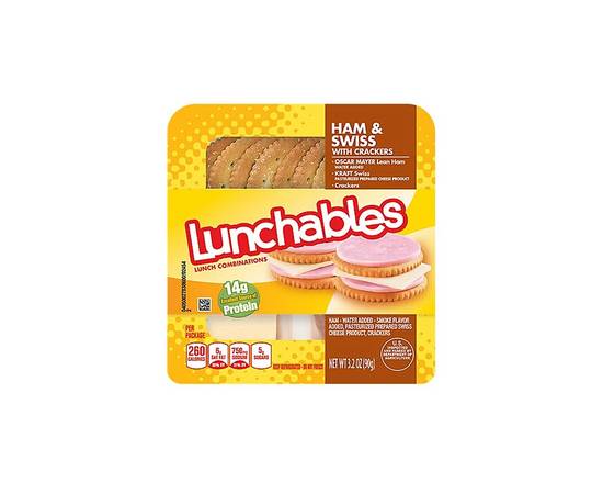 Order Lunchable Ham and Swiss 3.2oz food online from Chevron Extramile store, Everett on bringmethat.com