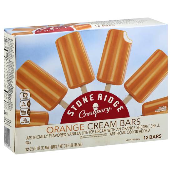 Stone Ridge Creamery Orange Cream Bars (12 x 2.5 fl oz)