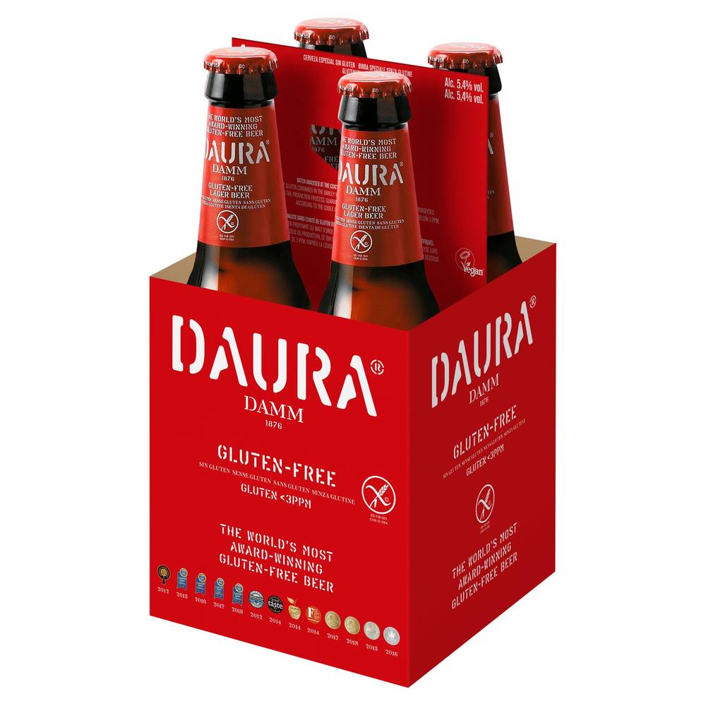 Daura Damm Lager (Gluten Free) 4x330ml