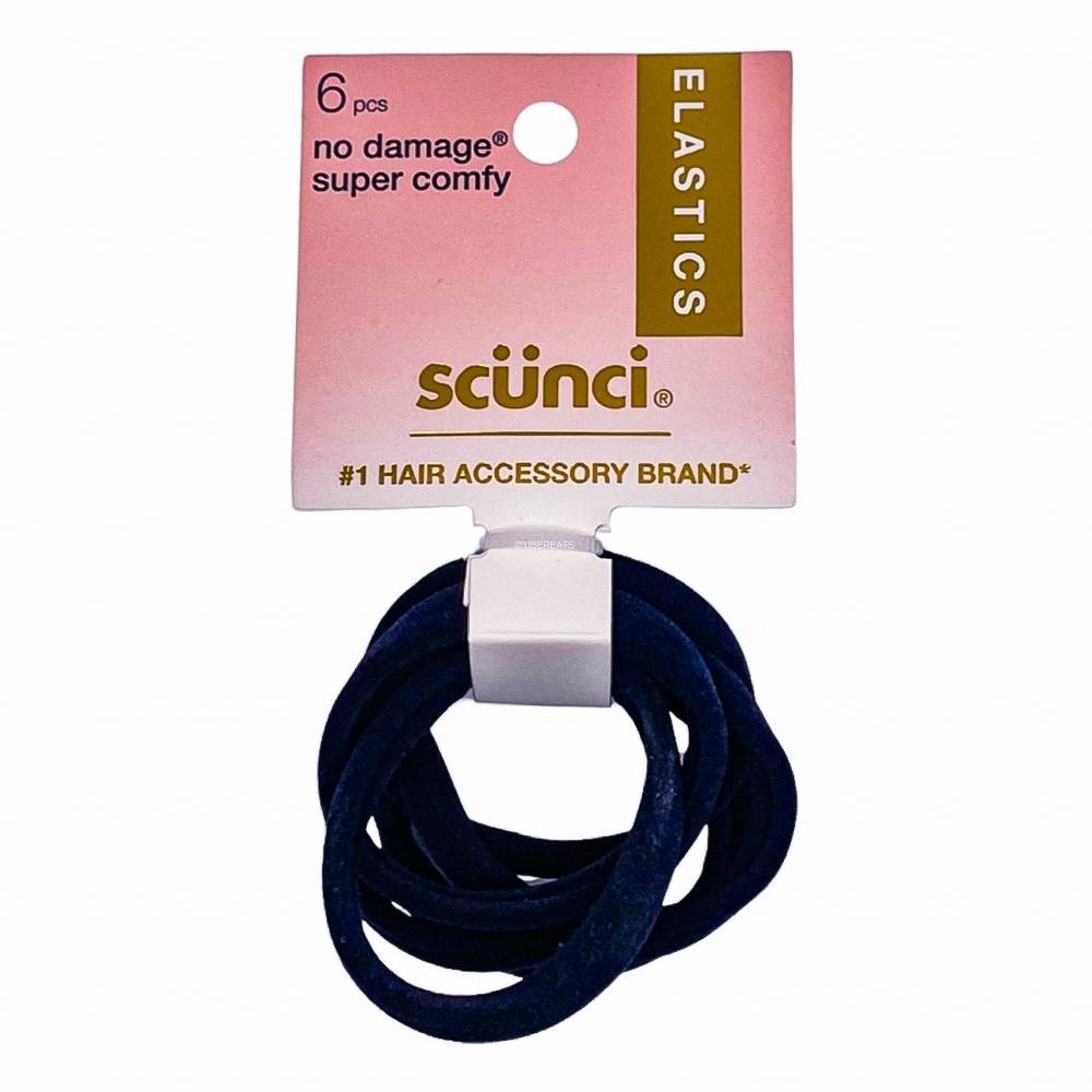 Scunci Hosiery Ponytailer Hair Tie Elastics (6 ct)