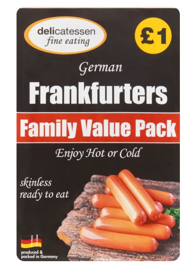 Delicatessen Fine Eating German Frankfurters (12 x 20g)