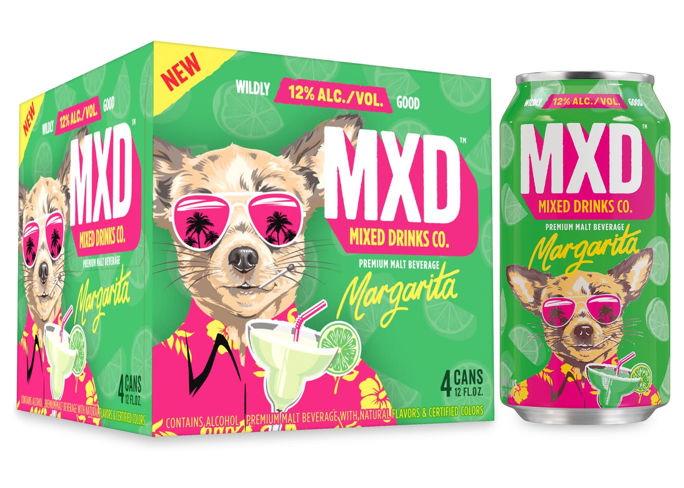 MXD Drinks Co. Margarita Malt Beverage (4 x 12 fl oz)
