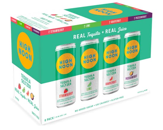 High Noon Tequila Seltzer Variety Pack 8 Pack 200ml Cans