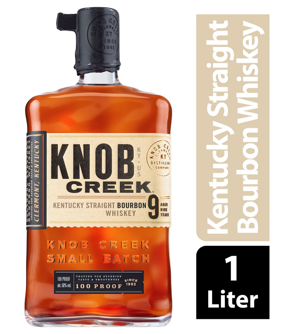 Knob Creek Kentucky Straight Bourbon Whiskey 9 Year Old (1 L)