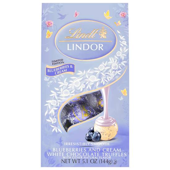 Lindt Lindor White Blueberries & Cream Chocolate Truffles