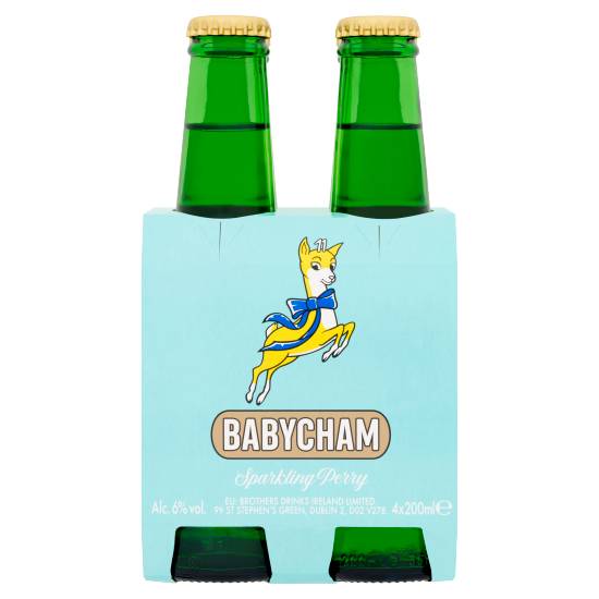 Babycham Refreshing Sparkling, Sparkling Perry Cider (4 x 200ml)