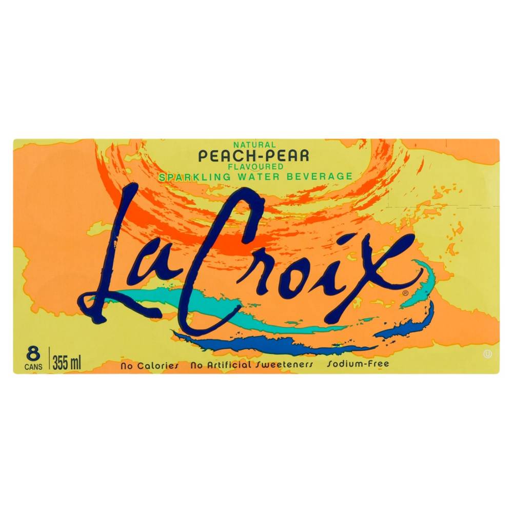 LaCroix Peach-Pear Sparkling Water (8 x 355 ml)